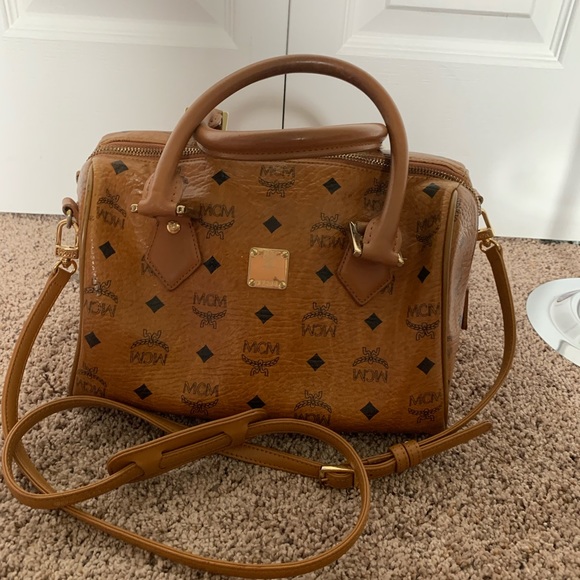 MCM Handbags - MCM boston with crossbody straps